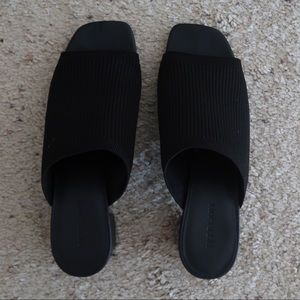 Everlane Ribbed Knit Heels